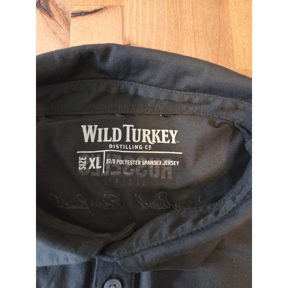 Wild Turkey Distilling Co. Russell’s Reserve Polo Shirt – Charcoal Gray Men's XL - Picture 5 of 7